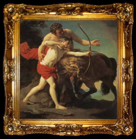 framed  Louis-Jean-Francois Lagrenee The Education of Achilles, ta009-2